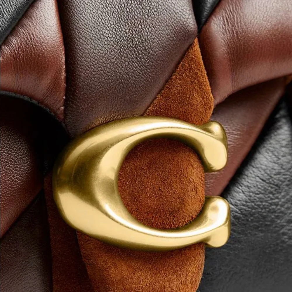 Coach Quilted Patchwork Leather & Suede Shoulder Bag - Picture 3 of 8